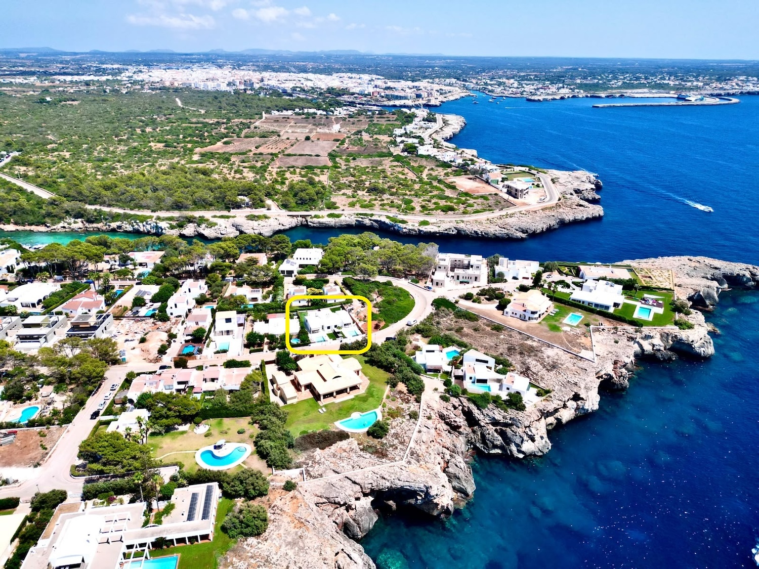 Sa Punta aerea bocana Cala en Blanes